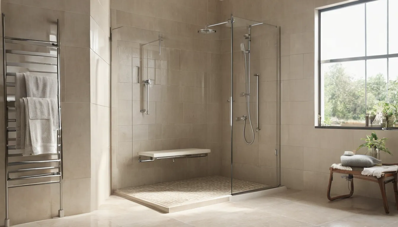 Accessible walk-in shower in a home in the New Lenox area